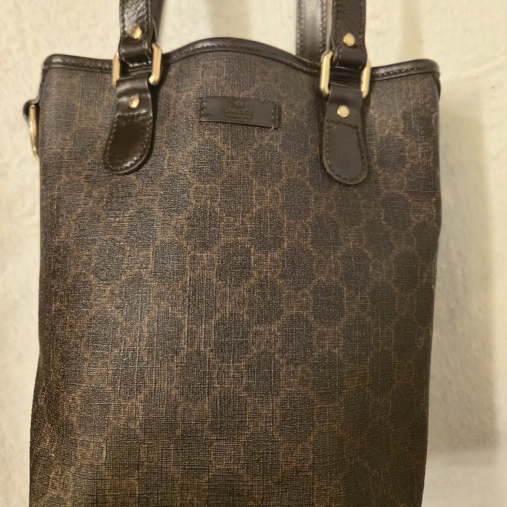 Vintage Gucci GG Monogram Tote Bag
